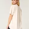 Oversized Minnie & Mickey Mouse Graphic Tee,Oversized Minnie & Mickey Mouse Graphic Tee