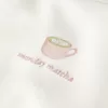 Oversized Monday Matcha Graphic Hoodie,Oversized Monday Matcha Graphic Hoodie