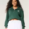 Oversized NYC Graphic Half-Zip Sweater,Oversized NYC Graphic Half-Zip Sweater