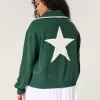 Oversized NYC Graphic Half-Zip Sweater,Oversized NYC Graphic Half-Zip Sweater