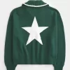 Oversized NYC Graphic Half-Zip Sweater,Oversized NYC Graphic Half-Zip Sweater