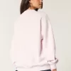 Oversized Number Graphic Crew Sweatshirt,Oversized Number Graphic Crew Sweatshirt