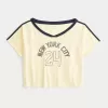 Oversized Off-the-Shoulder New York City Graphic Jersey,Oversized Off-the-Shoulder New York City Graphic Jersey