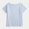 Oversized Off-the-Shoulder Sea Shell Beach Club Graphic Tee,Oversized Off-the-Shoulder Sea Shell Beach Club Graphic Tee