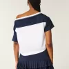 Oversized Off-the-Shoulder Varsity Graphic Jersey,Oversized Off-the-Shoulder Varsity Graphic Jersey Oversized Off-the-Shoulder Varsity Graphic Jersey,Oversized Off-the-Shoulder Varsity Graphic Jersey