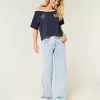 Oversized Off-the-Shoulder Varsity Graphic Tee,Oversized Off-the-Shoulder Varsity Graphic Tee