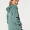 Oversized Terry Zip-Up Hoodie,Oversized Terry Zip-Up Hoodie