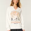 Oversized University of Texas Graphic Notch-Neck Sweatshirt,Oversized University of Texas Graphic Notch-Neck Sweatshirt Oversized University of Texas Graphic Notch-Neck Sweatshirt,Oversized University of Texas Graphic Notch-Neck Sweatshirt