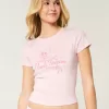 Pearls Treasure Graphic Baby Tee,Pearls Treasure Graphic Baby Tee