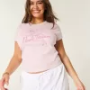 Pearls Treasure Graphic Baby Tee,Pearls Treasure Graphic Baby Tee