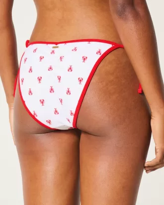 Pop Color Side-Tie Cheeky Bikini Bottom,Pop Color Side-Tie Cheeky Bikini Bottom