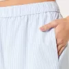 Poplin Wide-Leg Sleep Pants,Poplin Wide-Leg Sleep Pants