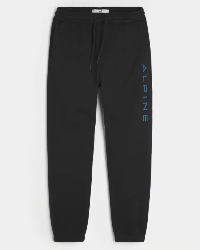 Relaxed Alpine Graphic Fleece Joggers,Relaxed Alpine Graphic Fleece Joggers