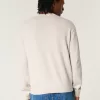 Relaxed American Flag Graphic Crew Sweater,Relaxed American Flag Graphic Crew Sweater
