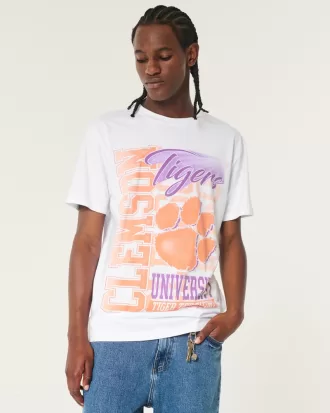 Relaxed Clemson University Tigers Graphic Tee,Relaxed Clemson University Tigers Graphic Tee