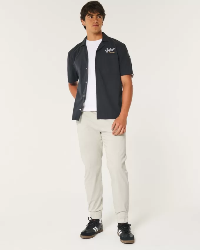 Relaxed Twill Joggers,Relaxed Twill Joggers