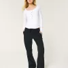 Ribbed Henley,Ribbed Henley
