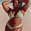 Ribbed High-Leg Cheekiest Bikini Bottom,Ribbed High-Leg Cheekiest Bikini Bottom