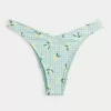 Ribbed High-Leg Cheekiest Bikini Bottom,Ribbed High-Leg Cheekiest Bikini Bottom