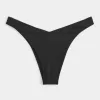 Ribbed High-Leg Cheekiest Bikini Bottom,Ribbed High-Leg Cheekiest Bikini Bottom