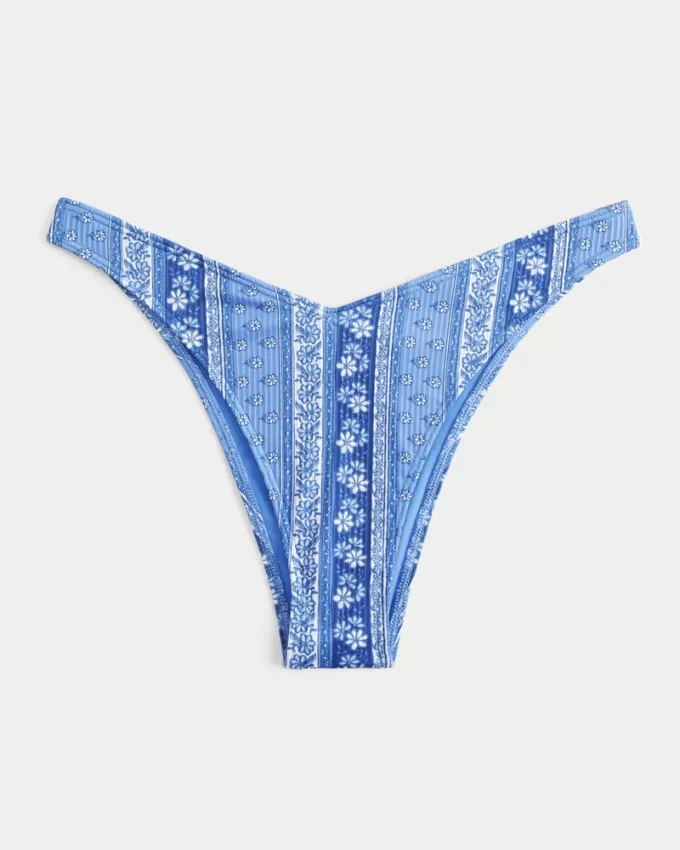 Ribbed High-Leg Cheekiest Bikini Bottom,Ribbed High-Leg Cheekiest Bikini Bottom
