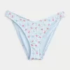 Ribbed High-Leg Cheeky Bikini Bottom,Ribbed High-Leg Cheeky Bikini Bottom