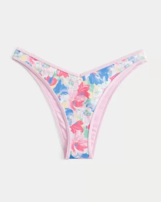 Ribbed High-Leg V-Waist Cheekiest,Ribbed High-Leg V-Waist Cheekiest