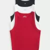 Ribbed High-Neck Tank 3-Pack,Ribbed High-Neck Tank 3-Pack