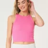 Ribbed High-Neck Tank,Ribbed High-Neck Tank