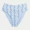 Ribbed High-Waist Bikini Bottom,Ribbed High-Waist Bikini Bottom