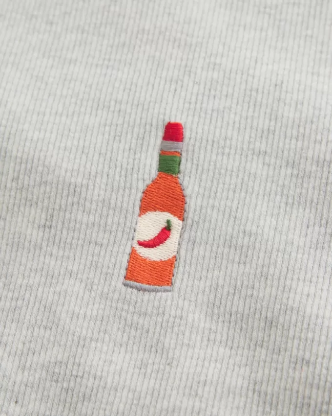 Ribbed Longer-Length Hot Sauce Graphic Baby Tee,Ribbed Longer-Length Hot Sauce Graphic Baby Tee Ribbed Longer-Length Hot Sauce Graphic Baby Tee,Ribbed Longer-Length Hot Sauce Graphic Baby Tee