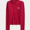 Ribbed Lunar New Year Graphic Half-Zip Top,Ribbed Lunar New Year Graphic Half-Zip Top Ribbed Lunar New Year Graphic Half-Zip Top,Ribbed Lunar New Year Graphic Half-Zip Top