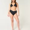 Ribbed Multi-Way Triangle Bikini Top,Ribbed Multi-Way Triangle Bikini Top