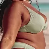 Ribbed Plunge Underwire Bikini Top,Ribbed Plunge Underwire Bikini Top