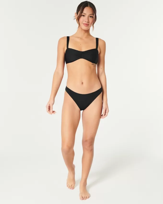 Ribbed Scoop Bikini Top,Ribbed Scoop Bikini Top