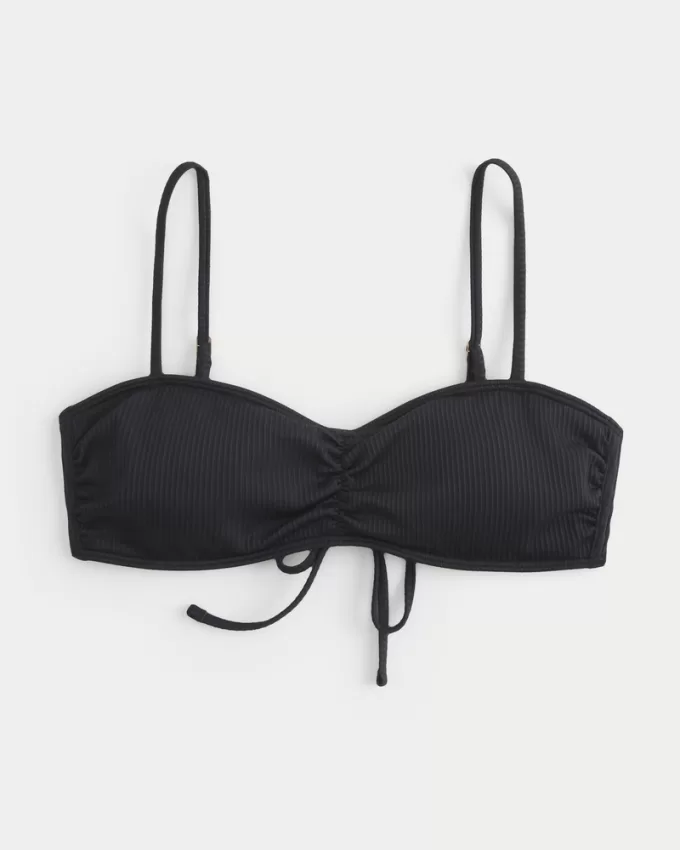 Ribbed Scoop Bikini Top,Ribbed Scoop Bikini Top