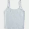Ribbed Scoop Cami,Ribbed Scoop Cami