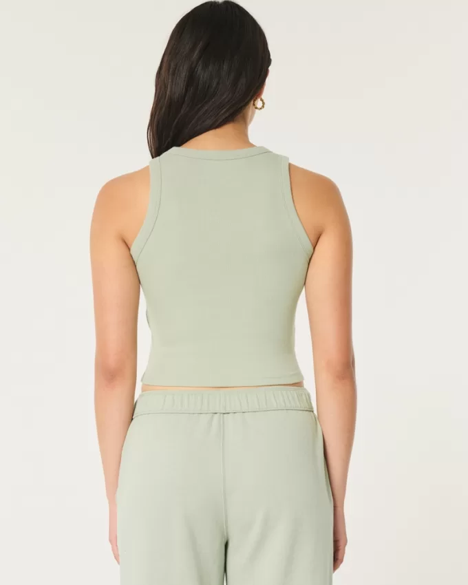 Ribbed Scoop Tank,Ribbed Scoop Tank