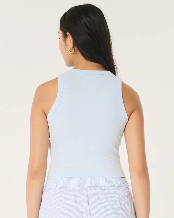 Ribbed Scoop Tank,Ribbed Scoop Tank