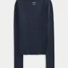 Ribbed Scoop Top,Ribbed Scoop Top