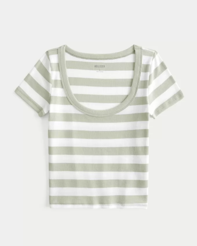 Ribbed Scoop Top,Ribbed Scoop Top