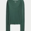 Ribbed Scoop Top,Ribbed Scoop Top