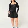 Ribbed Seamless Fabric Lace Trim Square-Neck Top,Ribbed Seamless Fabric Lace Trim Square-Neck Top