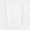 Ribbed Seamless Fabric Scoop Baby Tee,Ribbed Seamless Fabric Scoop Baby Tee Ribbed Seamless Fabric Scoop Baby Tee,Ribbed Seamless Fabric Scoop Baby Tee