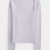 Ribbed Seamless Fabric Square-Neck Top,Ribbed Seamless Fabric Square-Neck Top Ribbed Seamless Fabric Square-Neck Top,Ribbed Seamless Fabric Square-Neck Top