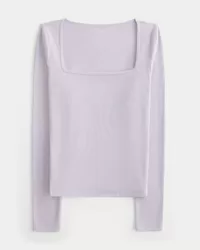 Ribbed Seamless Fabric Square-Neck Top,Ribbed Seamless Fabric Square-Neck Top Ribbed Seamless Fabric Square-Neck Top,Ribbed Seamless Fabric Square-Neck Top