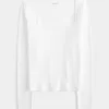 Ribbed Seamless Fabric Square-Neck Top,Ribbed Seamless Fabric Square-Neck Top Ribbed Seamless Fabric Square-Neck Top,Ribbed Seamless Fabric Square-Neck Top