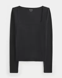 Ribbed Seamless Fabric Square-Neck Top,Ribbed Seamless Fabric Square-Neck Top Ribbed Seamless Fabric Square-Neck Top,Ribbed Seamless Fabric Square-Neck Top