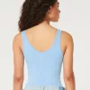 Ribbed Seamless Fabric V-Neck Tank,Ribbed Seamless Fabric V-Neck Tank