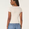 Ribbed Short-Sleeve Icon Henley,Ribbed Short-Sleeve Icon Henley